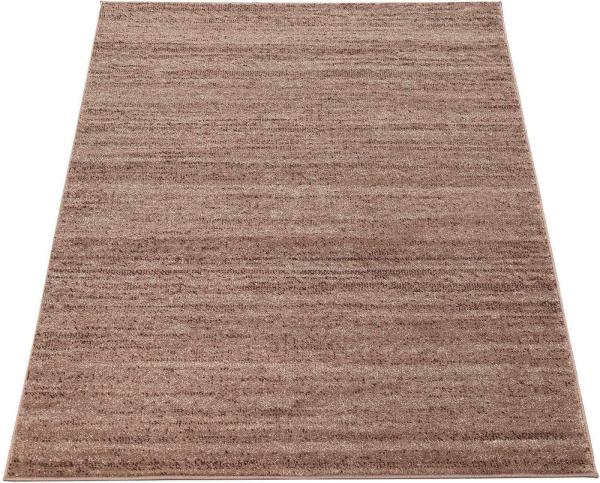 Paco Home Teppich Modern Wohnzimmer Kurzflor Gemütlich Meliert Preiswert in Beige, Grösse:60x100 cm