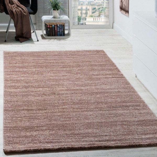 Paco Home Teppich Modern Wohnzimmer Kurzflor Gemütlich Meliert Preiswert in Beige, Grösse:60x100 cm Bild 3