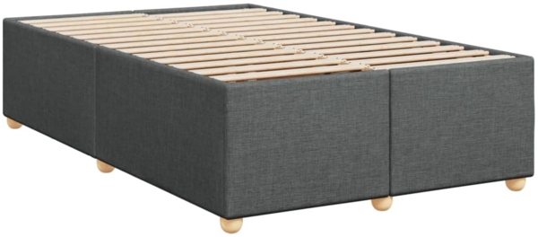 vidaXL Boxspringbett mit Matratze Dunkelgrau 120x190 cm Stoff 3293520 Bild 9