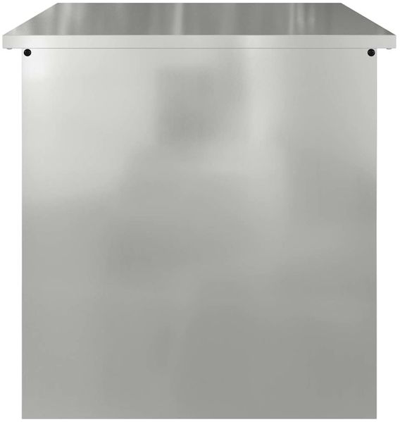 vidaXL Gartenlagerkissenbox Stahl 55 x 50,5 x 50 cm Silber 874579 Bild 7