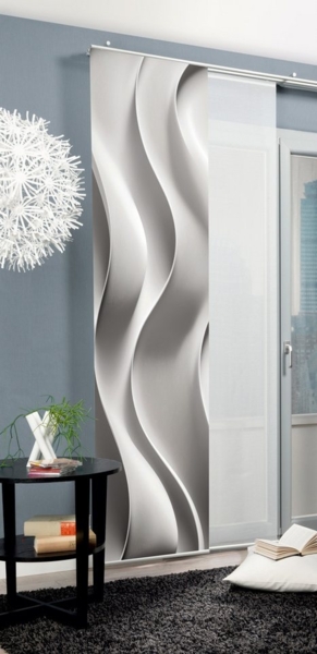 HOME WOHNIDEEN Schiebegardine JAIR (1 St), Paneelwagen, blickdicht, SCHIEBEVORHANG,SEIDENOPTIK,DIGITALDRUCK