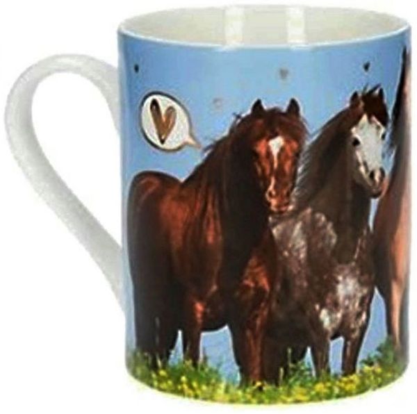 Depesche Tasse Tasse - Horse Dreams (Pferdemotiv), Keramik, mit Golddruck