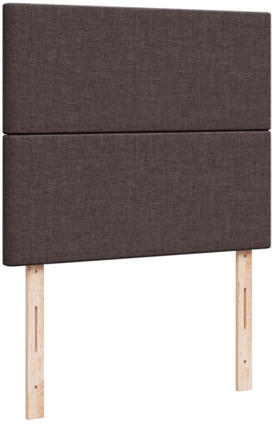 vidaXL Boxspringbett mit Matratze Dunkelbraun 120x190 cm Stoff 3291215 Bild 6