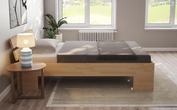 Doppelbett 27mm buche massiv 140x200 Komfortbett - (3002)