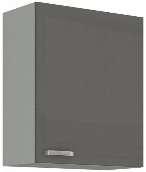 Küchen Hängeschrank 60 Hochglanz Grau Küchenzeile Küchenblock Küche Grey Bianca