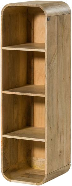 Wandregal Mango 35x35x120 natur lackiert VALENCIA #105