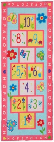 Kinderteppich Hüpfkästchen