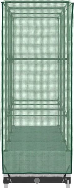 vidaXL Hochbeet mit Gewächshaus-Aufsatz Rattan-Optik 120x40x123 cm 4015839 Bild 5