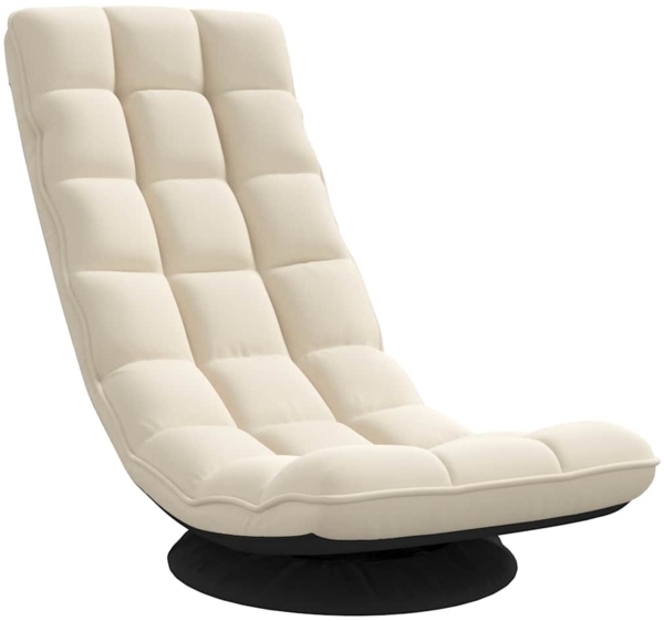 vidaXL Bodenstuhl Drehbar Leinen 70x51x79 cm 4019732