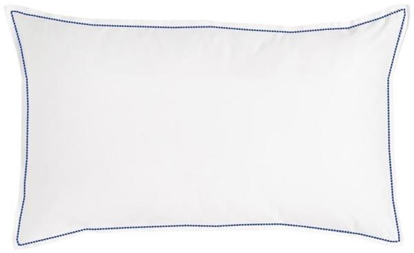 Traumschlaf Uni Kissenbezug White Collection Pico-Pico|40x60 cm| dark-blue