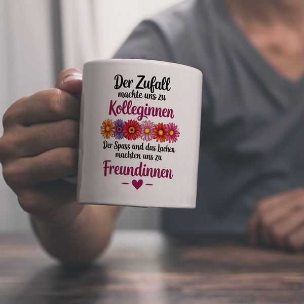 speecheese Tasse Beste Kollegin Kaffeebecher mit Spruch nicht nur Kolleginnen sondern
