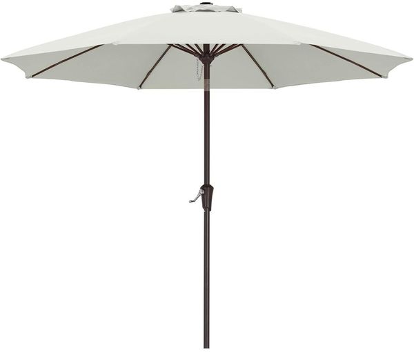 ABCCANOPY Sonnenschirm 270 cm wasser- & winddicht UPF 50+ stabil Beige