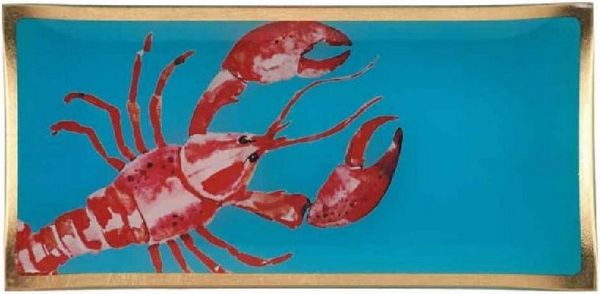 Giftcompany Servierschale Glasteller Love Plates Hummer (10x21cm)
