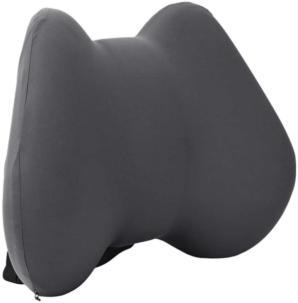 vidaXL Kopfkissen mit Kissen Grau 42 x 32 x 14 cm Polyester 42012709