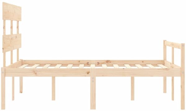 vidaXL Seniorenbett mit Kopfteil 120x200 cm Massivholz 3195346 Bild 7