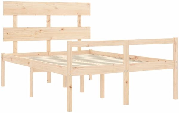 vidaXL Seniorenbett mit Kopfteil 120x200 cm Massivholz 3195346 Bild 5