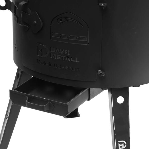 Ø36 Uchag 2mm stahl Utschak mit Abzugsrohr Utschag Campingofen 8L Gusseisen Kazan mit Gusseisen Deckel-Bratpfanne Kasan Feuerstelle Feldküche Bild 10