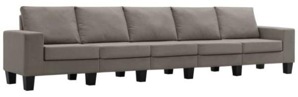 vidaXL 5-Sitzer-Sofa Taupe Stoff [287149]