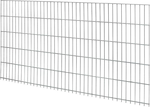 Floraworld Doppelstabmatte-Zaun Comfort 201 x 103 cm feuerverzinkt