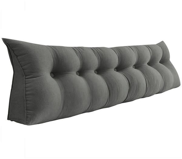 JEOBEST Rückenkissen Dreieckiges Lesekissen, Keilkissen mit Seitenfach, 1-tlg, 200cm breit, Kissen mit abnehmbarem und waschbarem Bezug
