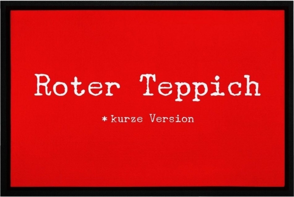 MoonWorks Fußmatte Fußmatte roter Teppich kurze Version Hollywood rutschfest & waschbar Moonworks®, rechteckig