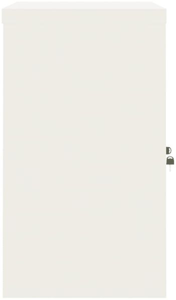 vidaXL Aktenschrank Weiß 90x40x70 cm Stahl 339720 Bild 5