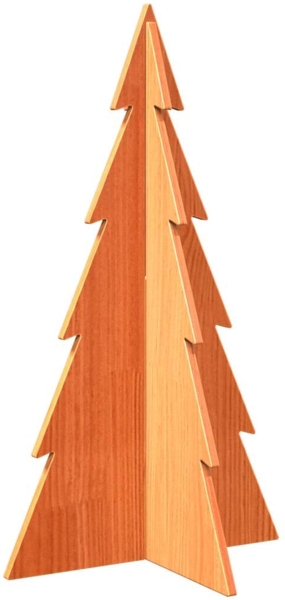 vidaXL Weihnachtsbaum Holz zum Schmücken 80 cm Massivholz Kiefer 858170