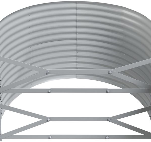 vidaXL Hochbeet Verzinkter Stahl 249x100x68 cm Grün 319063 Bild 5