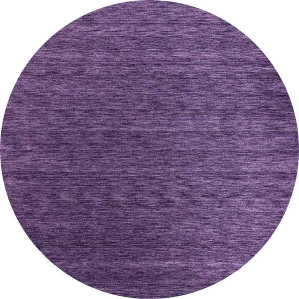 Gabbeh Teppich - Softy - Uni 150 x 150 cm - flieder - rund