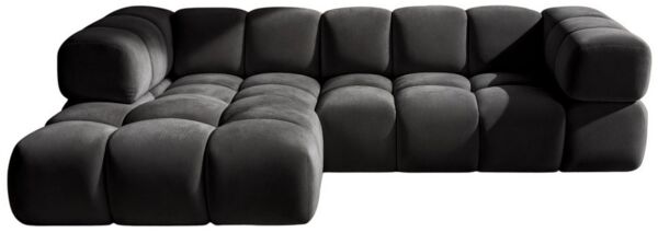 Kaiser Möbel Ecksofa luxuriöses Velours-Sofa im Stoff Bluvel modernes AVERRO, Premium-Velours Bluvel,Weiche abgerundete „Bubble“-Formen