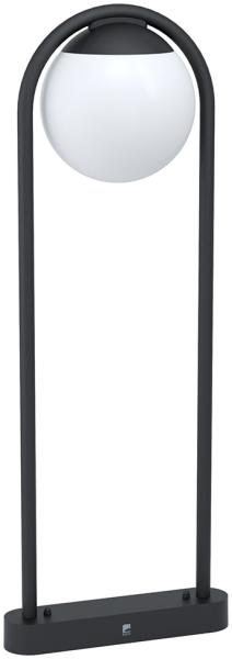 Stehlampe, IP44, Stahl, schwarz, weiß, H 85cm