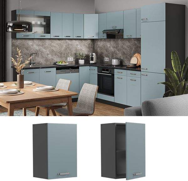 Hängeschrank R-Line Blau-Grau 40 cm Vicco Bild 2