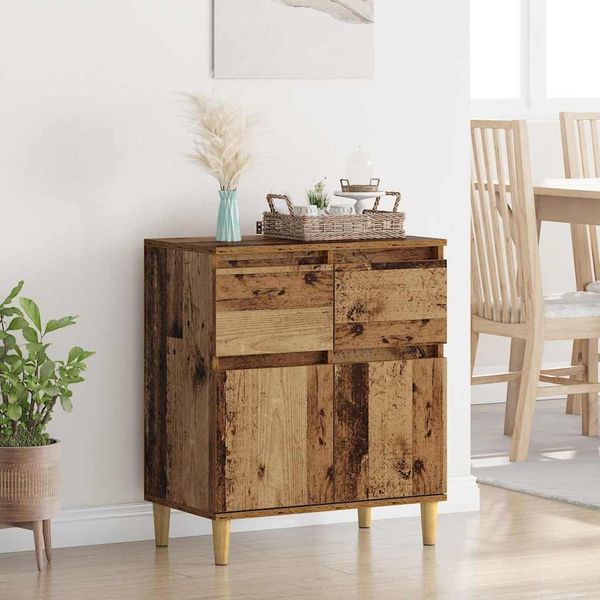 vidaXL Sideboard mit Schubladen Altholz 60 x 35 x 70 cm Holzwerkstoff 881209