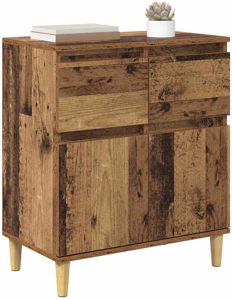 vidaXL Sideboard mit Schubladen Altholz 60 x 35 x 70 cm Holzwerkstoff 881209 Bild 3