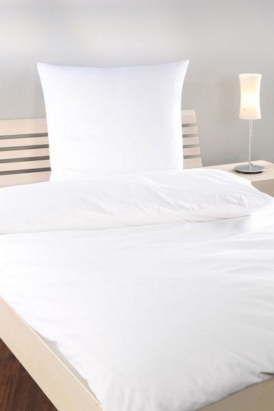 texpot Bettwäsche Bettwäsche Linon weiß Reißverschluss, 1 teilig