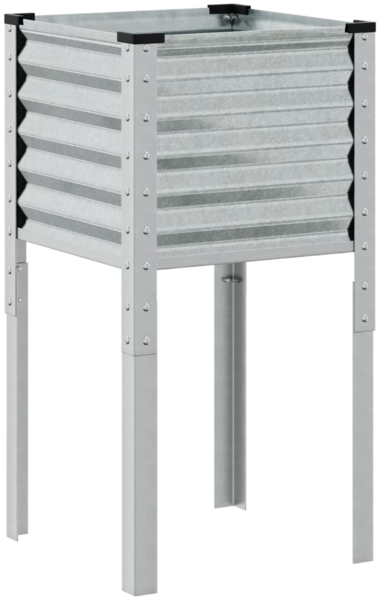 vidaXL Pflanzkübel 45x45x88 cm Verzinkter Stahl 4008967