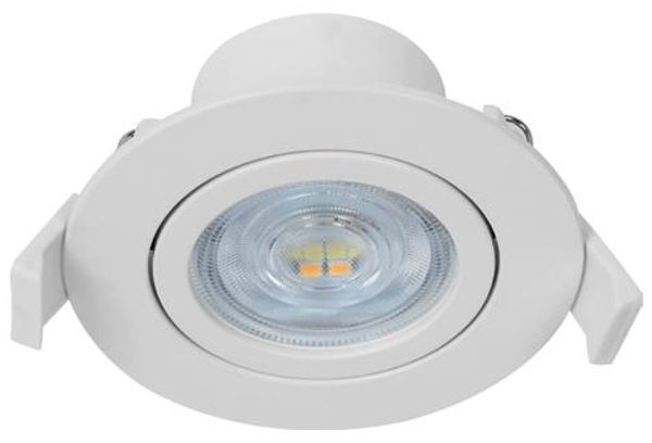 Braytron Einbauleuchte Schwenkbar Spot LED 7W 670 Lumen SQR Ø70mm IP20 Downlight 3000K-6500K Rund Weiß