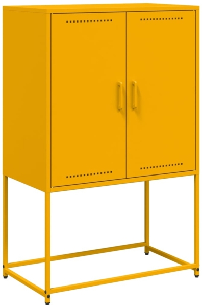 vidaXL Highboard Senfgelb 68,5x38,5x107 cm Stahl 846509