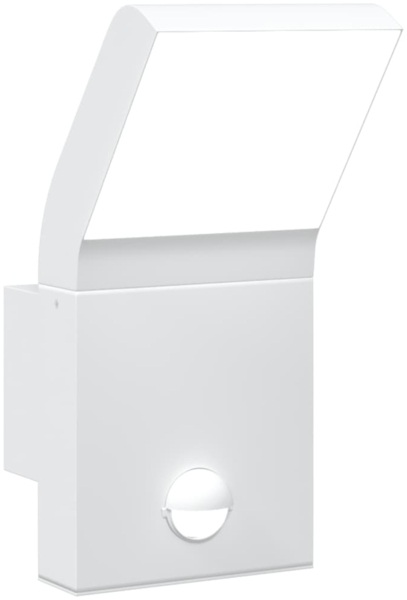 vidaXL LED-Außenwandleuchte mit Sensor Weiß Aludruckguss 4006274