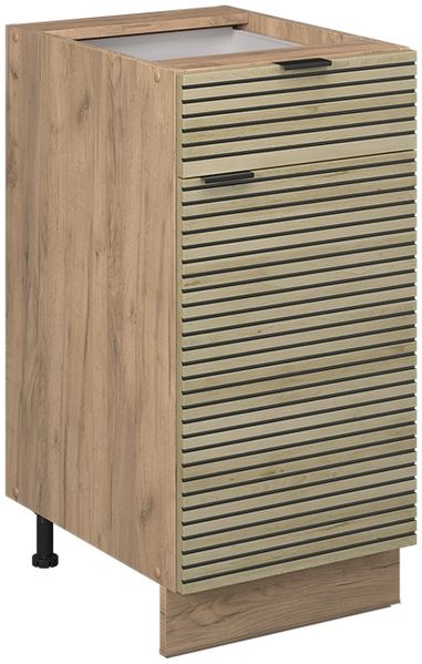 Küchenunterschrank Fame-Line Eiche Paneel 40 cm ohne Arbeitsplatte Vicco