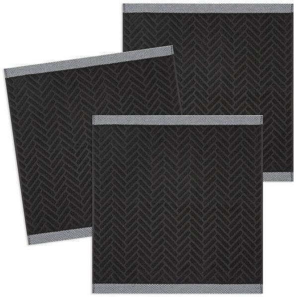 Kracht Geschirrtuch Bricks, (Set, 3-tlg, 3-teilig), 3er Pack Frottee Küchenhandtücher (3 Stück) ca. 50x50cm Baumwolle
