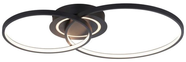 LED Deckenleuchte schwarz, beweglich, 3 Stufen, L 69 cm