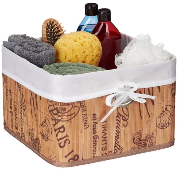 2 x Aufbewahrungskorb in Natur