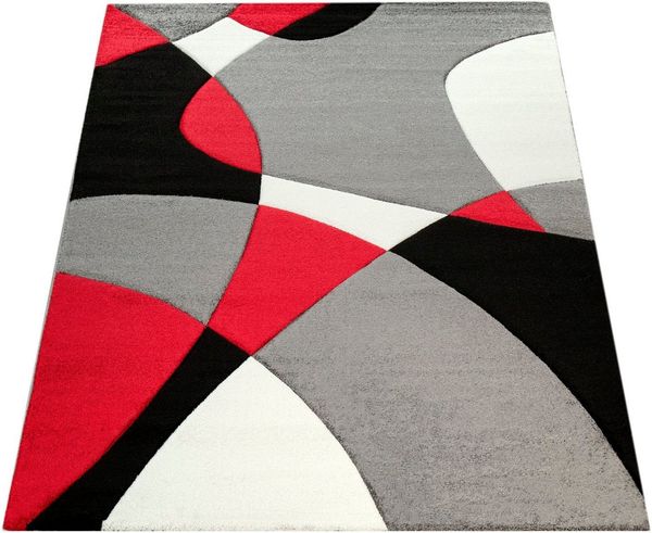 Paco Home Teppich Diamond 664, rechteckig, Höhe: 15 mm, 3D-Design, Kurzflor, 3D-Design, modernes geometrisches Muster