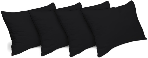 MSS Kissenbezug 4er Set - 145x40 cm - Schwarz Bild 1