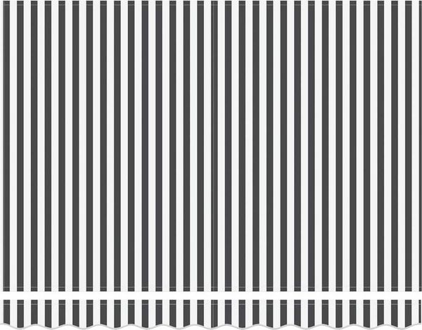 vidaXL Markisenersatzstoff Anthrazit und Weiß 3,5 x 2 m Polyester 42000472 Bild 5