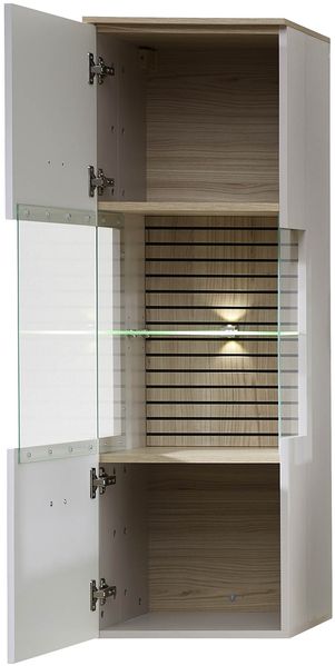 Wohnwand >Ina< (4-teilig) in Riva Eiche Dekor / Cashmere - 240x186x44 (BxHxT) Bild 4