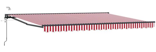 vidaXL Elektrische ausziehbare Markise Rot, Weiß, Anthrazit 4 × 3,5 m 3421607 Bild 2