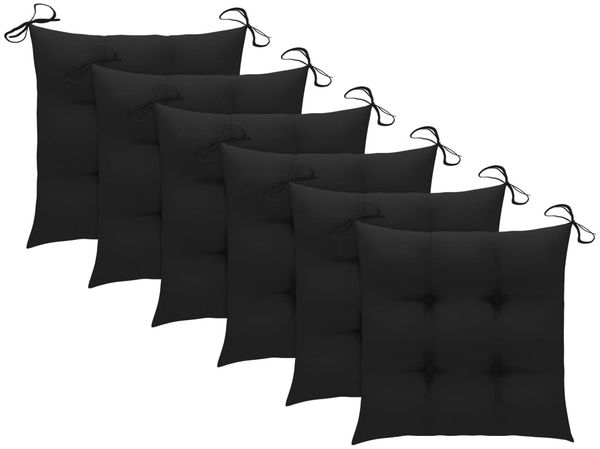 vidaXL Klappbare Gartenstühle 6 Stk. mit Kissen Massivholz Akazie 3075016 Bild 9