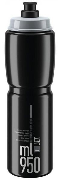 Elite Trinkflasche Elite Trinkflasche Jet 950 ml schwarz grau